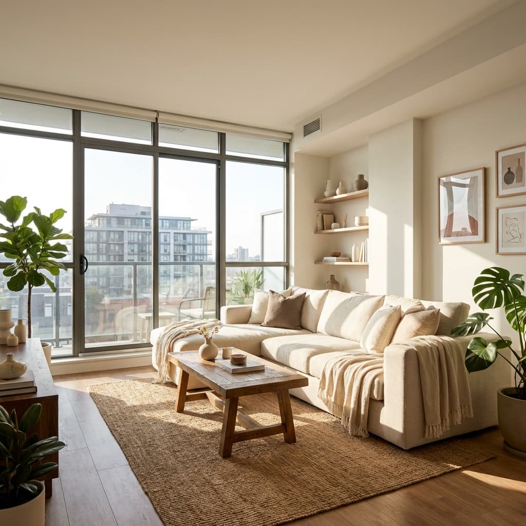 Cozy apartment living room